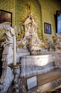 The Relic of the Holy Blood is stored behind this altar